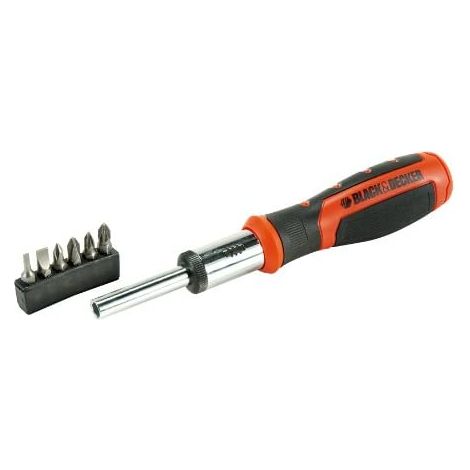 S.OF. JUEGO MULTIPUNTAS CON CARRACA+6 PUNTAS BDHT0-62129 BLACK+DECKER (1/4)