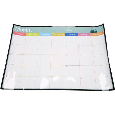 Tableau blanc magnétique effaçable à sec, aimants pour réfrigérateur, calendriers (1/5)