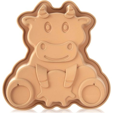 Cow-Shaped Silicone Baking Mold, 20x19x4.5 cm (1/5)