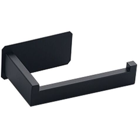 Porte-papier toilette-Papier Toilette Acier Inoxydable Derouleur Papier Toilette Mural Original Sans Percage Noir Porte Papier Toilette Adhesif 3M Pour Decoration Salle de Bain WC Accessoire (1/4)