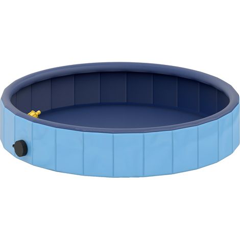 Piscine enfant pliable PVC antiglisse Ø80x20 cm bleu clair