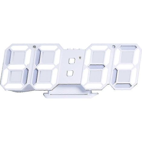 Horloge murale LED avec affichage numérique et 3 niveaux de luminosité à réglage automatique (1/5)