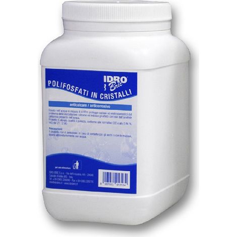 Barattolo polifosfati in cristallo da 0,5 Kg (1/3)