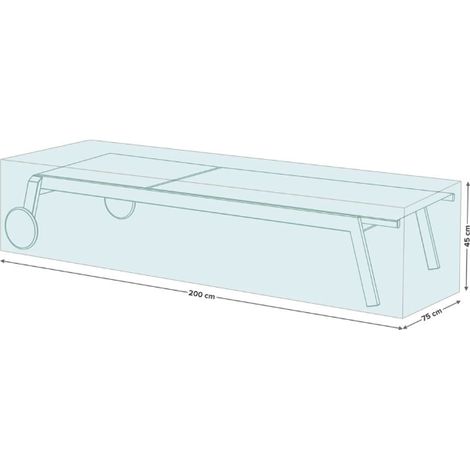 Copertura Bolzano per sdraio 200x75x45cm (1/5)