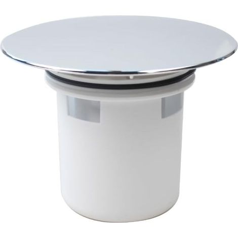Couvercle de douche en plastique chromé avec panier (1/4)