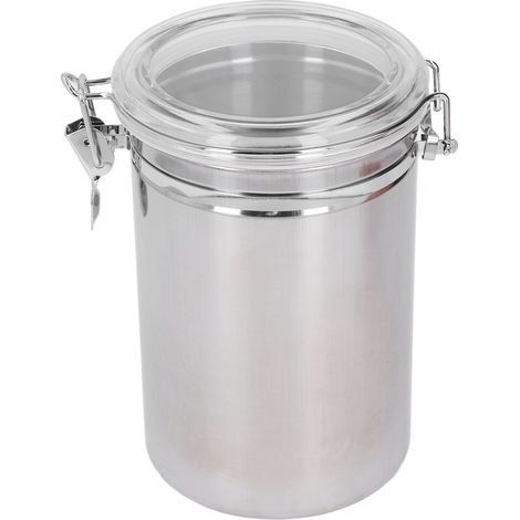 Edelstahl-Vorratsdose, luftdicht verschlossen, extra groß, 2100 ml (1/5)