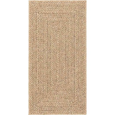 vidaXL Tappeto ZIZUR Beige 80x250 cm Aspetto Iuta Interni ed Esterni