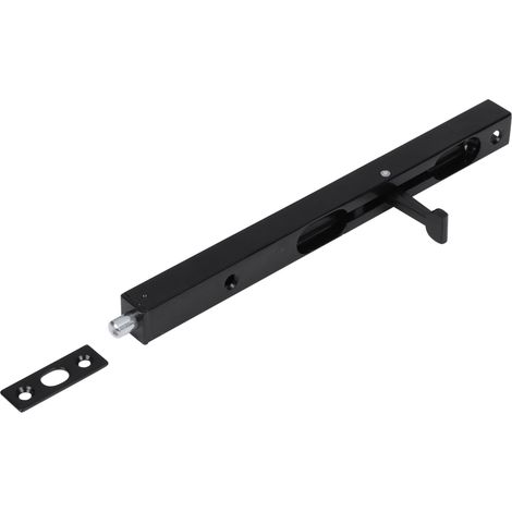 Rohrkantriegel mit Hebel 200 x 17 x 15 mm Schwarz - Pro Stück