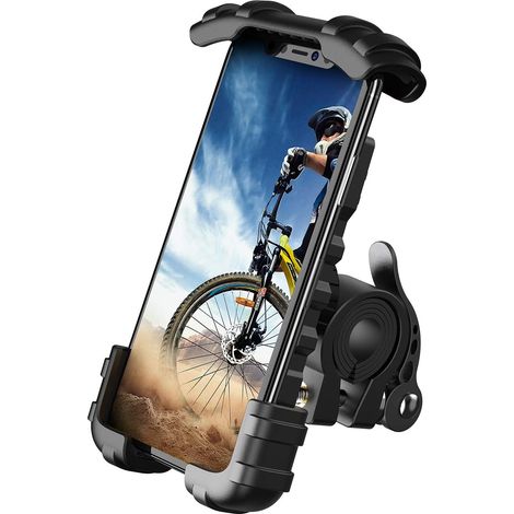Support de téléphone pour vélo Lamicall, support universel rotatif à 360° pour iPhone 13 Pro, 12 Pro Max Mini, 11 Pro Max, Xs Max, XR, X, 8, 7, 6S, Samsung S10 S9 et autres smartphones. (1/5)