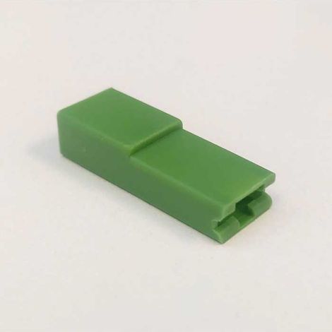 Blocchetto per Faston Femmina 6,3 Frontale Nylon Verde