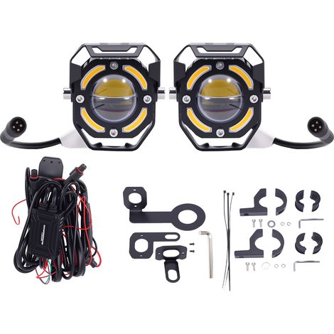 2pcs 12V 80W Motorcycle Spotlights LED for Off-Road ATV UTV IP67 Waterproof Lamp (1/5)
