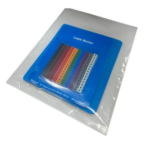 Marqueurs de câbles RS PRO Clipsable, Ø câble 3-3.6mm, texte : 0, 1, 2, 3, 4, 5, 6, 7, 8, 9, Noir, marron, vert, gris, ( Prix pour Sachet de 540 )