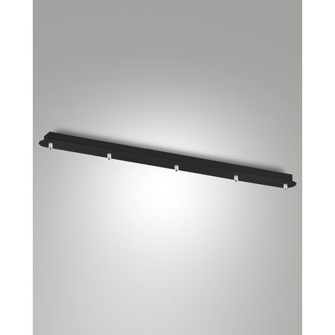 Montatura Nera Rettang.5 Fori L.1100Mm