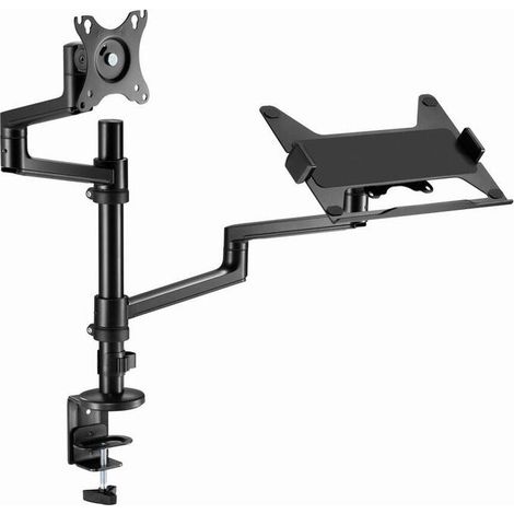 Gembird MA-DA-04 Soporte Escritorio con Brazo para Monitor Y Bandeja Portátil 17"-32" Max 8 Kg