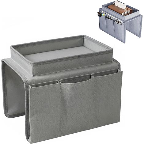 Organiseur de canapé à Suspendre, Canapé Accoudoir Organisateur avec Plateau Porte-Gobelet, Pochette de Rangement en Tissu pour (1/5)