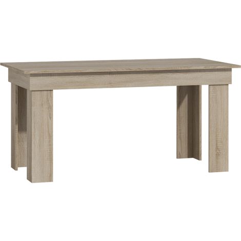 RHEA - Dining table kitchen living room 160x80x75cm - Scandinavian style modern dining table for 6 - Sonama