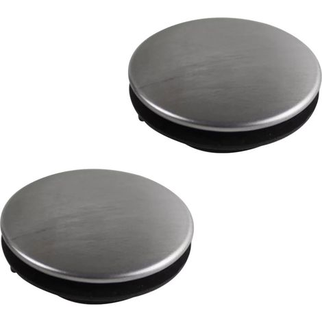 Couvercle Pour Trou Robinet Cuisine - Acier Inoxydable Et PP - Diamètre Installation 31 À 40 Mm - Pour Évier - Lot De 2 (1/5)