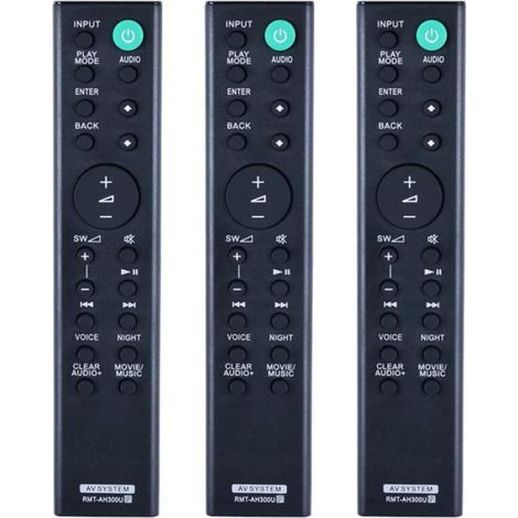 3x Télécommande, Plastique Noir, Compatible Barre de Son AH300U, HT-CT291, SA-CT290, Usage Domestique (1/5)