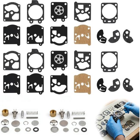 2 pièces - Kit de 24 pièces compatible avec les carburateurs Walbro K10-WAT (1/5)