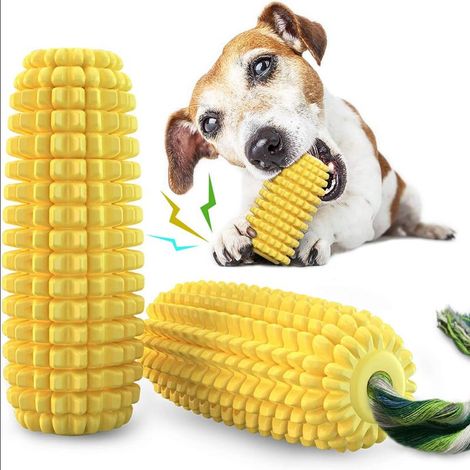 Jouets, jouets à mâcher pour chiots, jouets robustes et durables pour chiens (adaptés pour mâcher et passer le temps), jouets couineurs en forme d'épis de maïs adaptés aux chiens de petite, moyenne et (1/5)