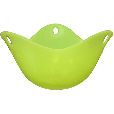 Cuillère à œufs pochés en silicone, lavable et réutilisable, pour bars, hôtels, cafés et restaurants, moule à œufs pochés, vert (1/5)