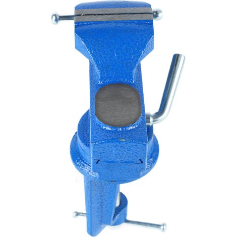 Étau d'établi robuste bleu 50 mm, mini-étau d'établi universel, mini-établi de bricolage, étau pour bobinage, étau de table de serrage en plastique, 50 mm bleu (1/5)
