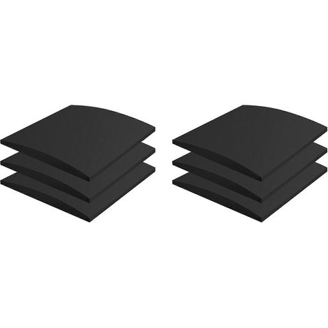 Coussins de soutien pour siège de canapé, paquet de 6, utilisés pour réparer les coussins de canapé affaissés, coussins de soutien en mousse noire pour siège de canapé. (1/5)
