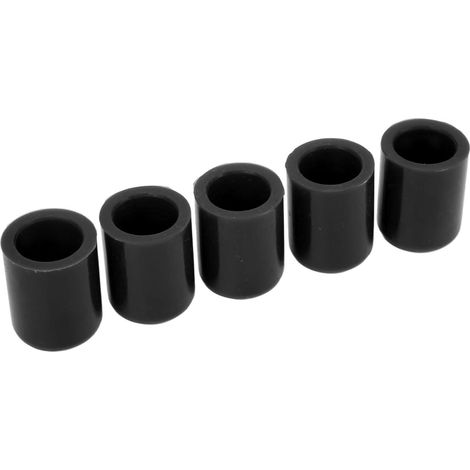 Lot de 5 bouchons pour tuyaux d'admission d'air automobile, en silicone, très résistants aux intempéries, adaptés aux tuyaux de 19 mm de diamètre, noirs. (1/5)
