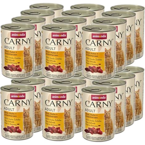 Konzerva Animonda Carny Adult hovädzie, kura a kačacie srdce 400g (1/2)