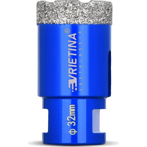 Foret diamanté pour carrelage M14 - 32 mm - Foret diamanté pour verre et carrelage humide / sec - Couronne de forage pour meuleuse d'angle - Scie cloche diamant - Pour carrelage, marbre, granit, (1/5)