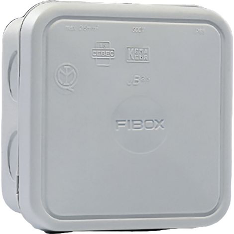 Fibox 8600670 Abzweigkasten (L x B x H) 90 x 90 x 49 mm Grau (RAL 7035) IP65 1 St.