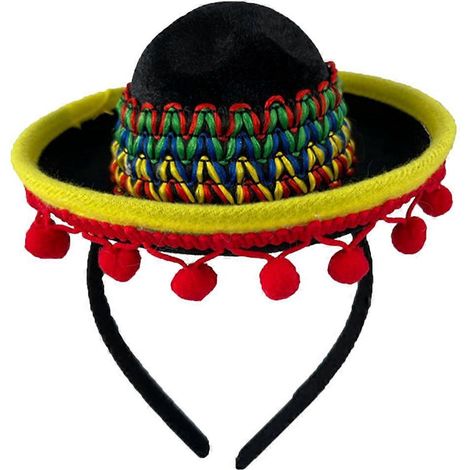 Mexikanischer Hut, Stirnband, Party, Festival – Mexikanisches Stirnband für mexikanische Partydekoration-16X6CM (1/3)