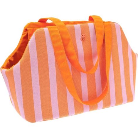 arancione - Borsa trasportino estiva con guinzaglio modello Lido per cani e gatti (1/4)