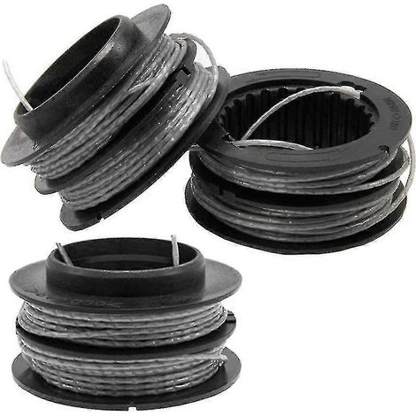 Lot de 3 bobines de coupe-bordures avant 0,080 pouce 80 V compatibles avec Greenworks (1/5)
