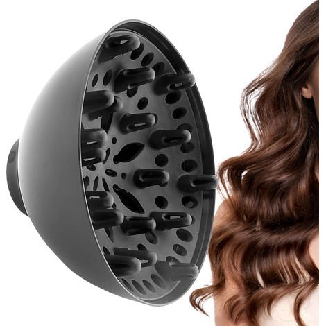 Accessoire Diffuseur Pour Sèche-Cheveux, Diffuseur Seche Cheveux Boucles, Embout Diffuseurs Universel Pour Sèche-cheveux Cheveux Bouclés Ondulés Sans Frissotis, 1,4 À 2,6 Pouces Centimètre Réglable