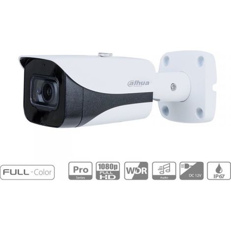Telecamera Analogica Bullet 1080P 2MP Full Color Starlight 120dB True WDR 3DNR Ottica Fissa 3.6mm IP67 DC12V HDCVI Carcassa Plastica DAHUA HAC-HFW2249EP-A (1/4)