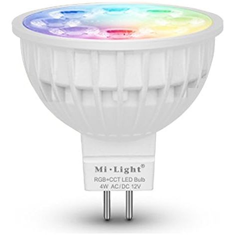 MILIGHT 4W MR16 RGB + CCT LED projector, adjustable color temperature, model FUT104 – For accent lighting, shop windows, decoration, dimmable, dynamic light