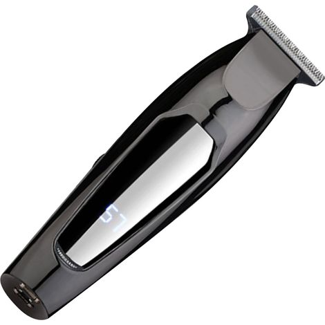 Tondeuse à cheveux professionnelle rechargeable USB, tondeuse barbe homme avec écran LCD, coupe-cheveux électrique sans fil, kit coiffure précision (1/5)
