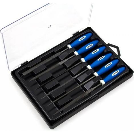 Jeu de Limes Aiguilles 6 pcs 140 mm - Acier, Précision et Durabilité - D-Work