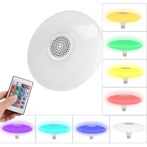 Ampoule intelligente - - E27 - RGB coloré - Télécommande sans fil - Audio Bluetooth (1/4)