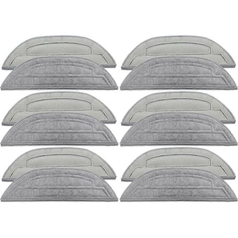 Lot de 12 lingettes de rechange pour balai Roborock S8 MaxV Ultra/G20S/S8 Pro (1/5)