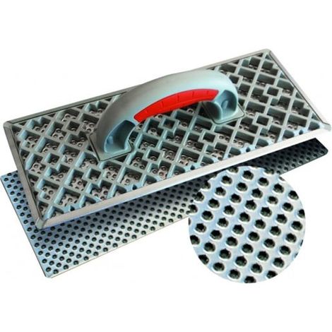 Taliaplast – Taloche abrasive pour polystyrène expansé et béton cellulaire – Râpe en tôle acier galvanisée – Format 37,5 x 15,5 cm – Préparation manuelle avant enduit