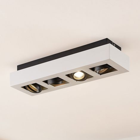 [NEUWERTIG] B-Ware Arcchio Deckenleuchte Strahler Vince LED dimmbar 4-flammig weiß 47x14cm (1/2)