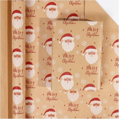 Rouleaux De Papier D'Emballage De Noël le père Noël 43 cm X 10Mètres (1/5)