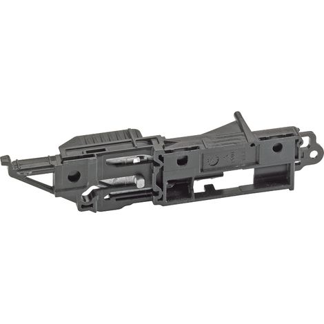 Boîtier à retour automatique stop control à droite - Matériau : Plastique - Décor : Noir - HETTICH (1/2)