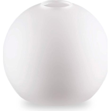 Abat-jour en verre blanc - Lot de 1 - Verre dépoli - Douille E14 - Pour lampe de chevet - Diamètre 110 mm (1/5)
