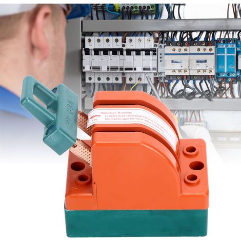 Section de sécurité bipolaire 63A 220V ABS cuivre pour disjoncteurs de fail-safe, générateurs backup et circuits (1/5)