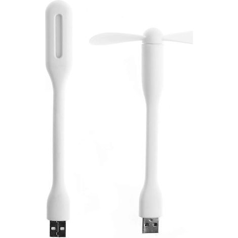 Ventilateur USB 5V avec lampe LED USB pour batterie externe, ordinateur portable et gadget (1/4)