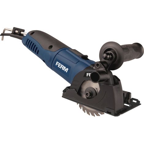 FERM CSM1043 Präzisionskreissäge/ Dekupiersäge / Mini-Kreissäge - 500W - Variable Geschwindigkeiten - Inkl. 3 Sägeblätter und Aufbewahrungskoffer - geeignet zum Schneiden von Kunststoff-, Laminat- und