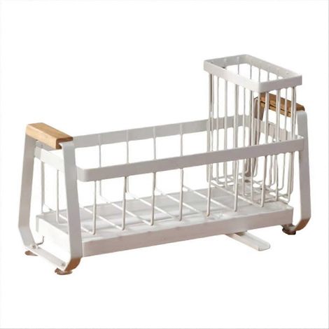 Évier de sponge support soap égouttoir vaisselle drainer multifonctionnel plan de travail évier pour decor rangement C (1/5)